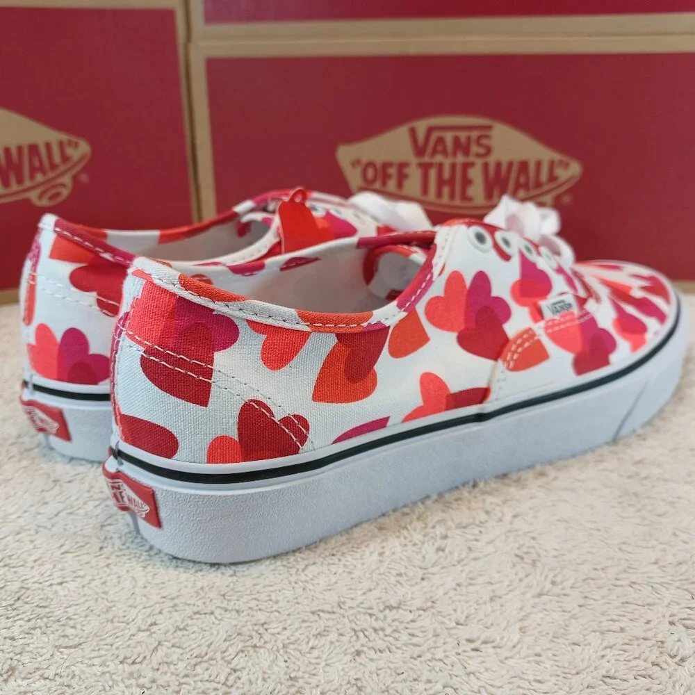 Vans Men's 4 / Women's 5.5 Authentic Hearts Red White VN0A348A40Q